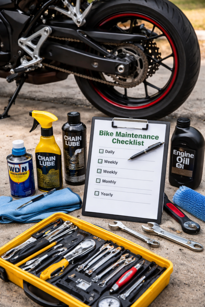 Basic Bike Maintenance Checklist for Indian Riders